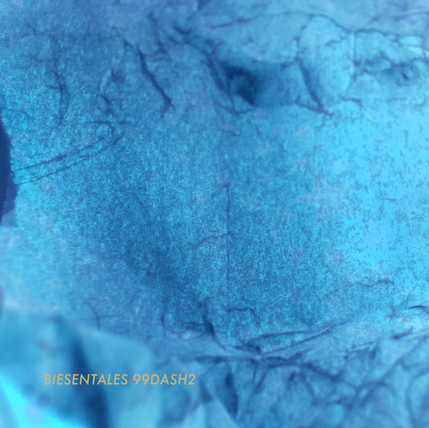 blue wax paper with show title