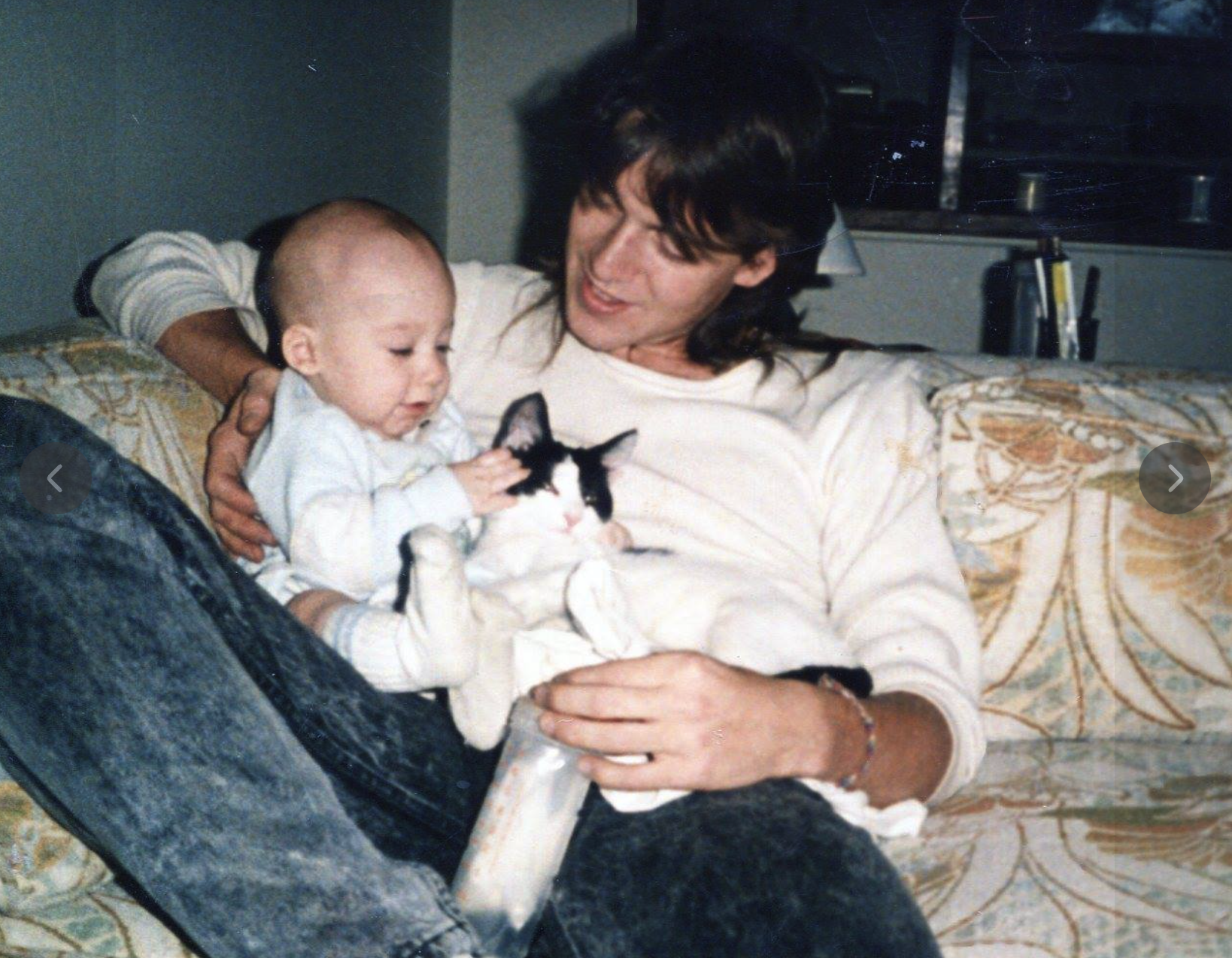 me and my dad in the 90s